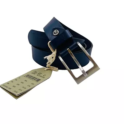 Camel Active Mens Dark Blue Classic Leather Belt Size XL / 110 - 115 Cm. • £19.99