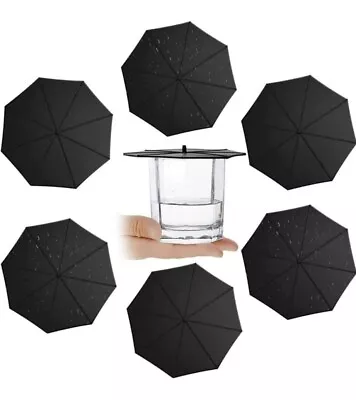 $5 • Buy 6PCS Silicone Umbrella Cup Covers Food Grade Lids Keep Drinks Warm Or ColdLonger
