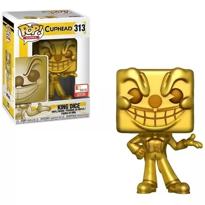 Funko POP Cuphead King Dice Gold E3 2018 Limited Edition #313 Vinyl Figure • $49