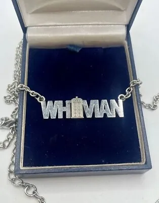 BBC Dr Who Whovian Tardis Phone Booth Necklace Metal Chain • £11.99
