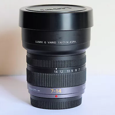 Panasonic 7-14mm F/4.0 ED Wide Angle Zoom Lens H-F007014E Micro 4/3rds • £289.99