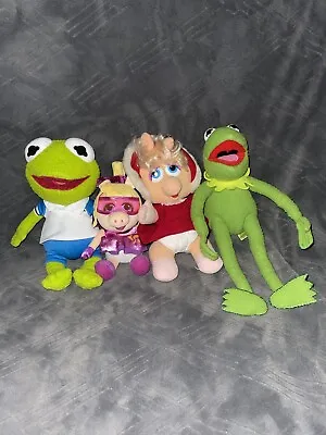 Muppets Plush Lot Of 4  Miss Piggie  Kermit • $15.99