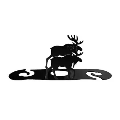 Wrought Iron Moose - Wine Caddy 9.75  (Made In USA) • $31.99