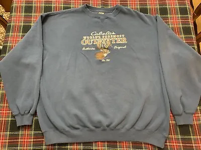 Vintage Points North Cabelas Outfitter’s Deer Hunting Crewneck Sweater Shirt  • $16