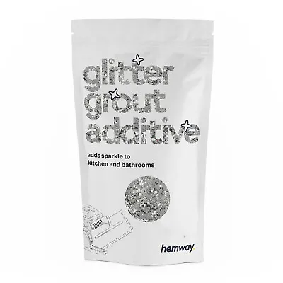 Hemway Silver Glitter Grout Additive ANTI-MOULD 100g For Tiles Mosaic Bathroom • £14.95