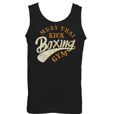 Muay Thai Kick Boxing Gym Mens Martial Arts Vest MMA Top UFC Skull Boxer • £11.99