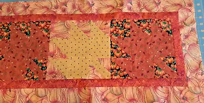 Unfinished Handmade Table Runner/Topper Mini Quilt Top ~ 15  X 31.5  • $7.99