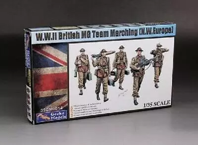 British MG Team WWII Marching N.W. Europe 1/35 Scale GECKO Model Kit • £14.99