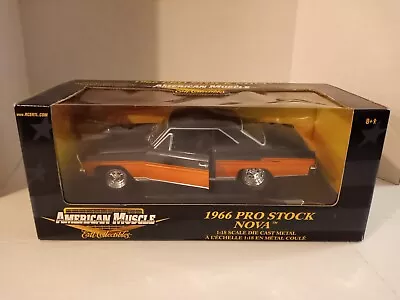 American Muscle 1966 Pro Stock Nova Orange/black 1:18 Scale  • $59.99