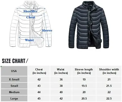 XIONG TAI Men Ultra Lightweight Water-Resistant Bubble Packable Puffer Jacket XS • $24.99