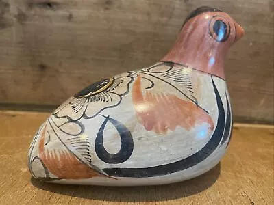 Vintage Burnished Tonala Mexican Folk Art Pottery Bird Quail • $19.99