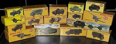 Dinky Military Reproduction Boxes Set Of 16 Superb Quality Pre Glued! SALE!!! • £19.99