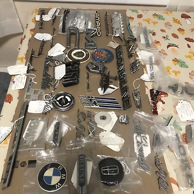 Vintage Ford Mopar Gm Others Emblems Huge Collection Lot Original • $195