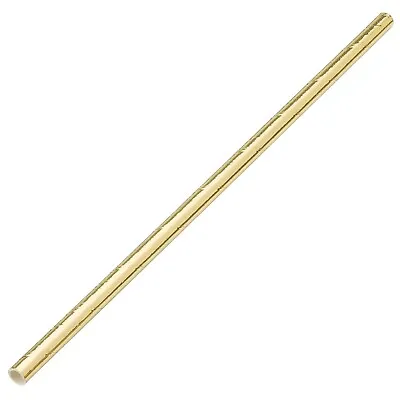 £3.47 • Buy Metallic Paper Straws Biodegradable Straw Party Tableware Copper, Silver, Gold
