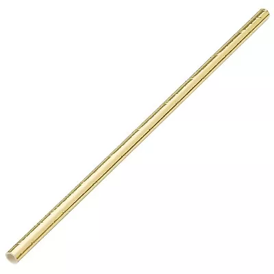 £3.47 • Buy Metallic Paper Straws Biodegradable Straw Party Tableware Copper, Silver, Gold