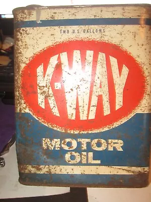 Vintage K-WAY 2 Gallon Oil Can • $19.99