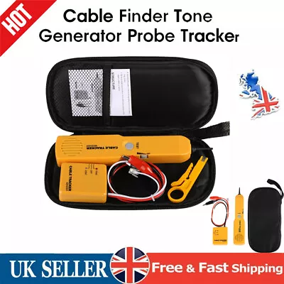 £13.38 • Buy 1X Cable Finder Tone Generator Probe Tracker Wire Network Tester Tracer Kit HOT!