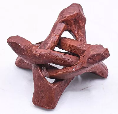 Carved Wood Tripod Cobra Display Pedestal Stand For Spheres Eggs Balls Crystals • £5.30