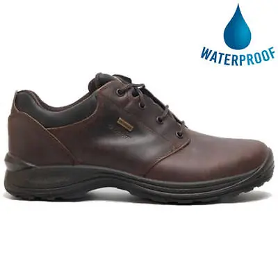 Grisport Exmoor Mens Brown Leather Waterproof Walking Hiking Shoes Size 8-11 • £78.99