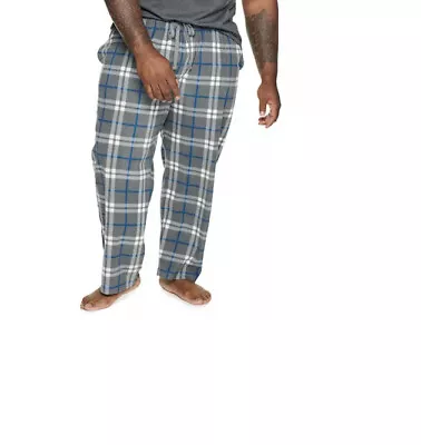 Men Sonoma Micro Fleece Pajama Sleep/Lounge Pants 4XB  Gray Jean Blue New • $22.99