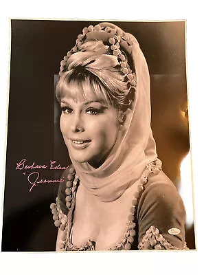 I Dream Of Jeannie Barbara Eden Signed 16x20 Color Photo Poster JSA  COA • $220