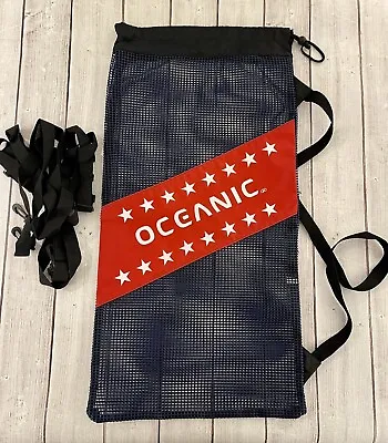 Oceanic Mesh Backpack - Gear Bag For Outdoor Adventures- Dive Bag-Navy Red- NWOT • $74.95