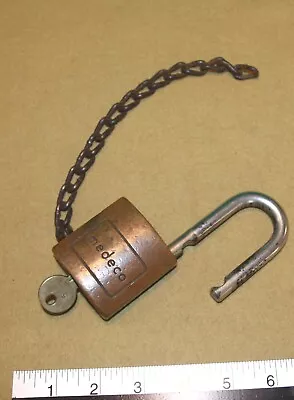 Medeco Padlock With 1 Working Key - Tested Good • $57.50