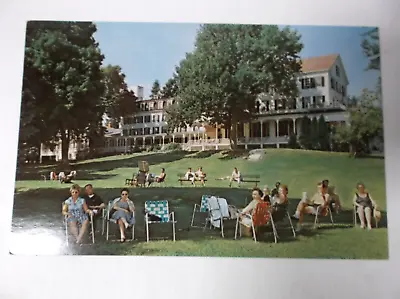 Postcard Lake Mahopac New York Vintage 1950's Dean House Lawn Chairs NOS • $3