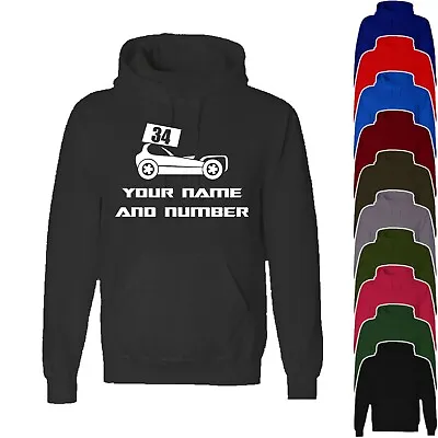 PERSONALISED STOCK CAR RACING HOODIE BANGER Funny Hoody Mum Dad Hoodie Gift • £21.99