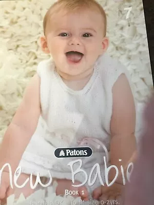Patons New Babies Book 1 Knitting Pattern Book • £2.65
