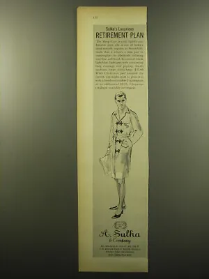 1959 A. Sulka Sleep Coat Ad - Sulka's Luxurious Retirement Plan • $19.99