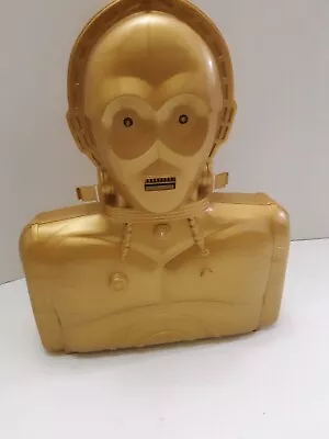 Vintage 80's Star Wars Figure Carrying Storage Case C-3PO Working Lights • $28