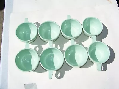 8 Arrow Head Envoy 3500 Coffee Cups Turquoise Green Melamine Melmac • $19.99