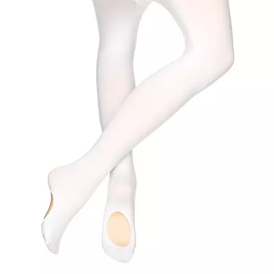£3.99 • Buy Children's Convertible White Dance Tights/Ballet Tights 60 Denier