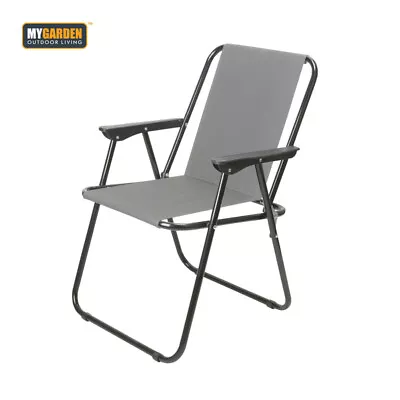 2x Folding Chair Garden Picnic Patio Portable Camping Beach Fishing Outdoor Seat • £22.99