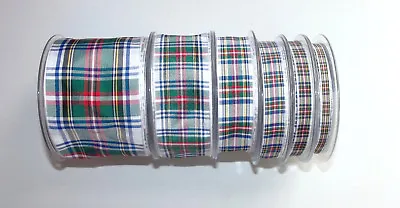Tartan Ribbon By Berisfords Dress Stewart Choose From 6 Widths And 3 Lengths • £1.60