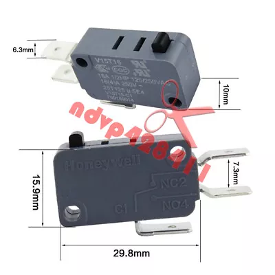 5PCS New Honeywell V15T16-C1 16A 250V Micro Limit Switch • £24.20