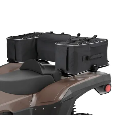 Kemimoto ATV Rear Storage Bag Pack Cargo Gear Seat Bags W/ Cushion Pad Universal • $69.34