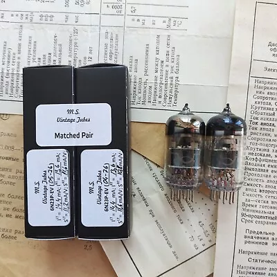 £83.57 • Buy 6N23P-EV MATCHED PAIR USSR NOS TESTED 6DJ8/ 6922/ E88CC / ECC88 (USA Seller)