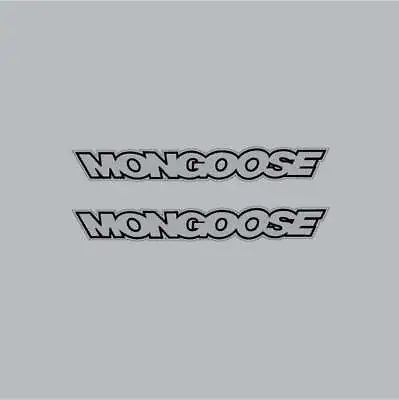 Mongoose - Mid School Crank BLACK Decals - Old School Bmx • $11