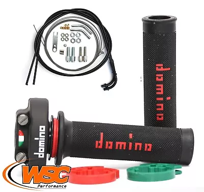 Domino XM2 Quick Action Throttle Choice Of Grips +Venhill Universal Cable 1M • $164.17