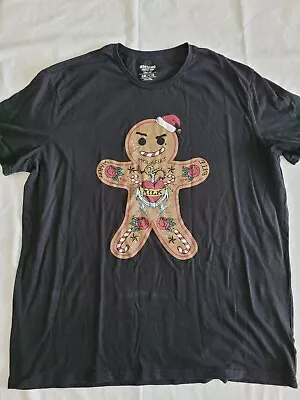 Mossimo Tattooed Gingerbread Man - Ugly Christmas T-shirt XXL • $25