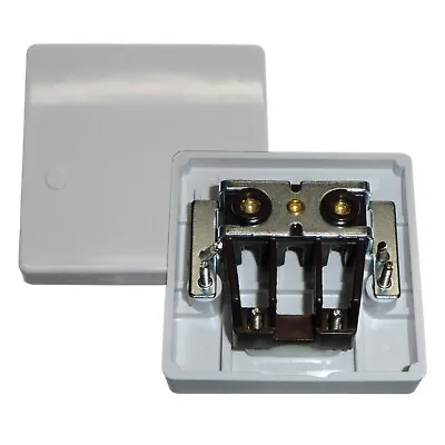 £6.48 • Buy 45A Cooker Cable Connection Outlet Plate White 2 Part 45 Amp Oven Hob Upto 10mm