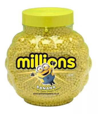 Millions Banana Flavour Full Sweets Jar 2.27kg • £28.99