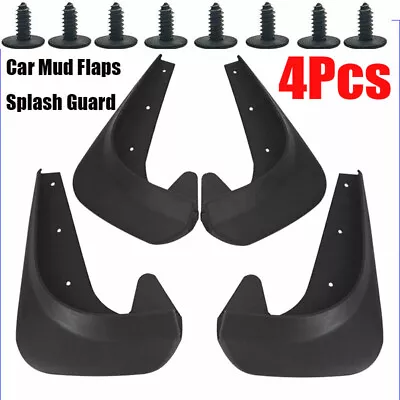 4X Universal Plastic EVA Mud Flaps Splash Guards Fit For Car Front & Rear Fender • $16.97