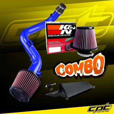 For 10-13 Golf GTi TSI MK6 Turbo 2.0T 2.0L Blue Cold Air Intake + K&N Air Filter • $157.46