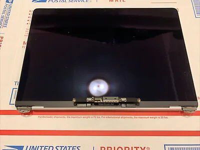 Apple Macbook Air 13  A1932 2019 LCD Screen Genuine OEM Silver FOR Parts . . • $35