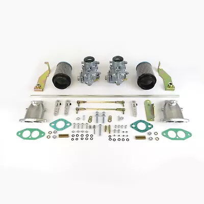 VW Type 1 Air Cooled FAJS Dual Weber 34 ICT Type Carb Kit With Hex Bar Linkage • $497.22