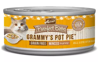Merrick Purrfect Bistro Grammy's Pot Pie Grain Free Canned Cat Food (24) 5.5 Oz. • $31.39