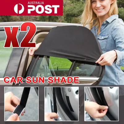 $10.25 • Buy 2x Universal Sun Shades Rear Side Seat Car Window Socks Baby Kids Protection